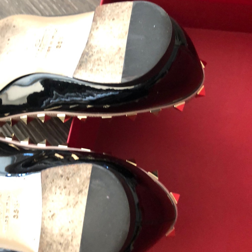 Valentino  Garavani rockstud black patent shoes - Picture 5 of 5